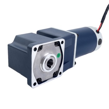 Brushed 12V 90W 10.06Nm(1424.62oz.in) 60RPM w/ 30:1 Right Angle Gearbox DC Gear Motor