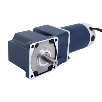 Brushed 48V 90W 2.04Nm(288.89oz.in) 300RPM w/ 10:1 Right Angle Gearbox DC Gear Motor Brushed 48V 90W 2.04Nm(288.89oz.in) 300RPM w/ 10:1 Right Angle Gearbox DC Gear Motor