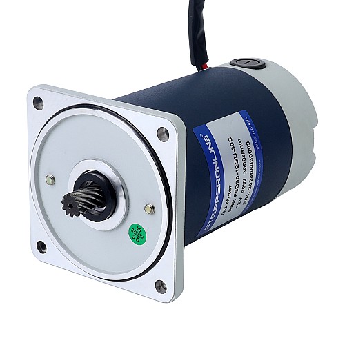 Brushed 12V 90W 3.13Nm(443.24oz.in) 200RPM w/ 15:1 Spur Gearbox DC Gear Motor - F5D90-12GU-30S/5GU15KB | StepperOnline CA