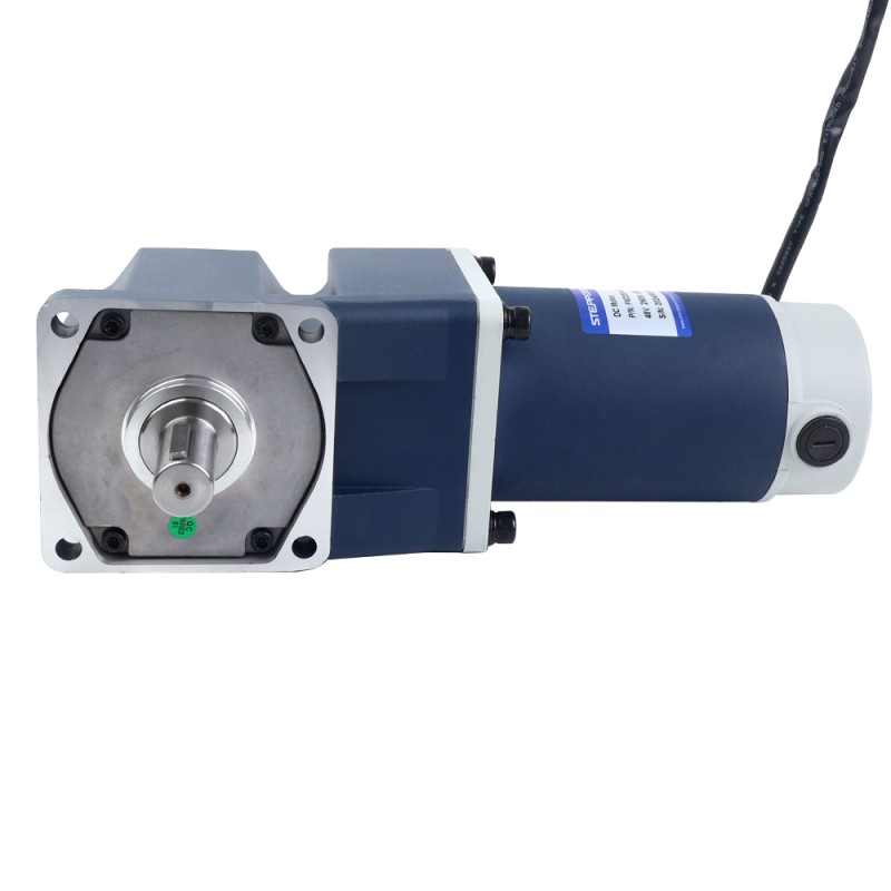 Used - Stock in Germany - Brushed 48V 250W 8.43Nm(1193.79oz.in) 200RPM w/ 15:1 Right Angle Gearbox DC Gear Motor - F6D250-48GU-30S/6GU15RT-USED | StepperOnline CA
