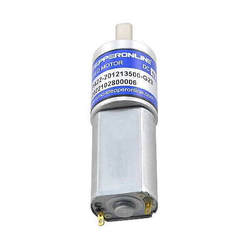 Brushed 12V DC Gear Motor 0.27Kg.cm/465RPM w/ 22.56:1 Planetary Gearbox - PA22-201213500-G23 | StepperOnline CA