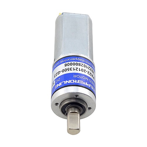 Brushed 12V DC Gear Motor 0.27Kg.cm/465RPM w/ 22.56:1 Planetary Gearbox - PA22-201213500-G23 | StepperOnline CA