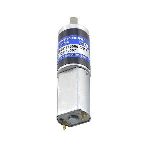 Brushed 12V DC Gear Motor 2.3Kg.cm/41RPM w/ 256:1 Planetary Gearbox - PA22-201213500-G256 | StepperOnline CA