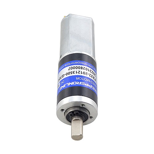 Brushed 12V DC Gear Motor 2.7Kg.cm/34.5RPM w/ 304:1 Planetary Gearbox - PA22-201213500-G304 | StepperOnline CA