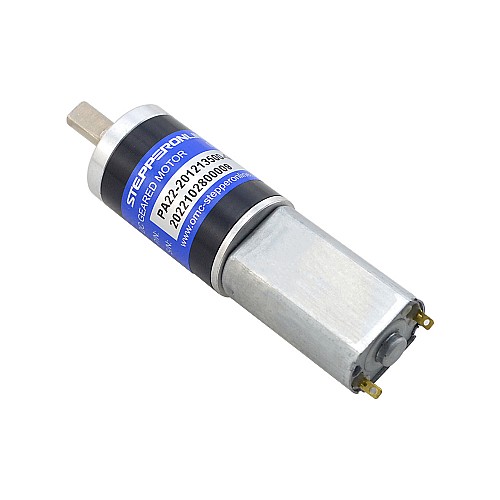 Brushed 12V DC Gear Motor 3.2Kg.cm/29RPM w/ 361:1 Planetary Gearbox - PA22-201213500-G361 | StepperOnline CA