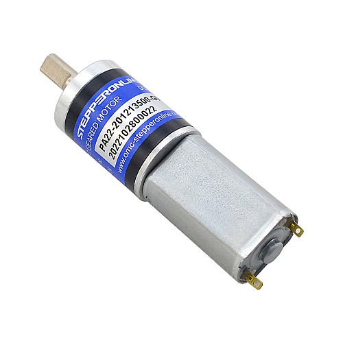 Brushed 12V DC Gear Motor 0.7Kg.cm/164RPM w/ 64:1 Planetary Gearbox - PA22-201213500-G64 | StepperOnline CA