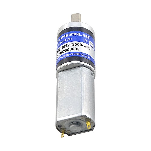 Brushed 12V DC Gear Motor 0.95Kg.cm/116RPM w/ 90.25:1 Planetary Gearbox - PA22-201213500-G90 | StepperOnline CA