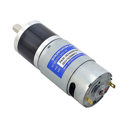 Brushed 24V DC Gear Motor 4.7Kg.cm/123RPM w/ 26.8:1 Planetary Gearbox - PA36-38244500-G27 | StepperOnline CA Brushed 24V DC Gear Motor 4.7Kg.cm/123RPM w/ 26.8:1 Planetary Gearbox - PA36-38244500-G27 | StepperOnline CA