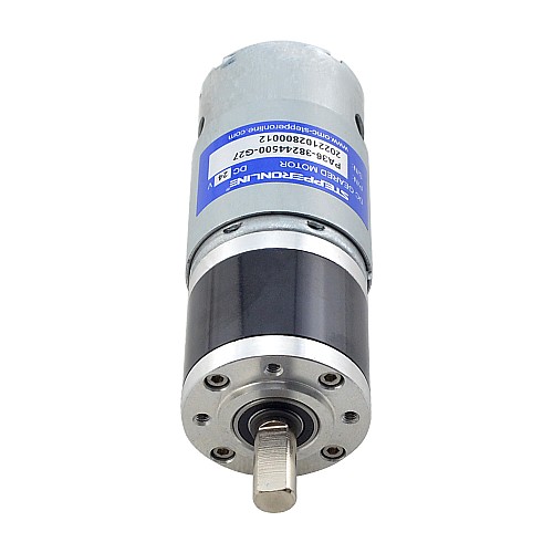 Brushed 24V DC Gear Motor 4.7Kg.cm/123RPM w/ 26.8:1 Planetary Gearbox - PA36-38244500-G27 | StepperOnline CA Brushed 24V DC Gear Motor 4.7Kg.cm/123RPM w/ 26.8:1 Planetary Gearbox - PA36-38244500-G27 | StepperOnline CA