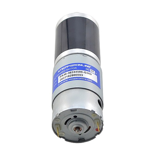 Brushed 24V DC Gear Motor 30Kg.cm/8.9RPM w/ 369:1 Planetary Gearbox - PA36-38244500-G369 | StepperOnline CA