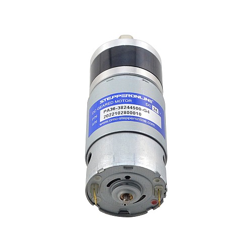 Brushed 24V DC Gear Motor 0.73Kg.cm/892RPM w/ 3.7:1 Planetary Gearbox - PA36-38244500-G4 | StepperOnline CA Brushed 24V DC Gear Motor 0.73Kg.cm/892RPM w/ 3.7:1 Planetary Gearbox - PA36-38244500-G4 | StepperOnline CA