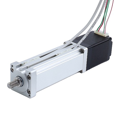 Nema 11 Ball Screw Electric Cylinder 1.0A Stroke 40mm 0.1Nm(14.16oz.in) Lead 1mm(0.03937) with Limit Switch - LCB11S17BSM10-40D | StepperOnline CA