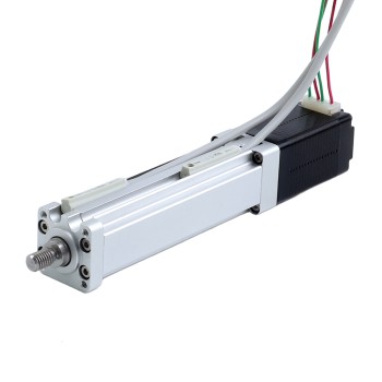 Nema 8 Ball Screw Electric Cylinder 0.5A Stroke 40mm 0.02Nm(2.83oz.in) Lead 1mm(0.03937") with Limit Switch