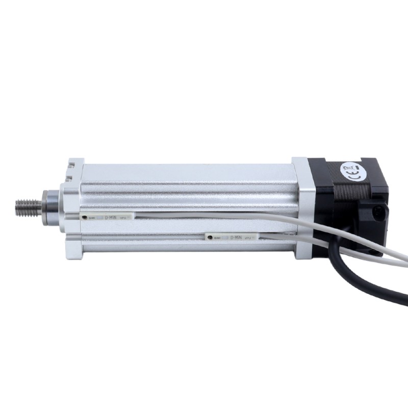 Nema 14 Ball Screw Electric Cylinder 1.5A Stroke 75mm 0.14Nm(19.83oz.in) Lead 12mm(0.47244) with Limit Switch - LCB14S13B2B15-75D | StepperOnline CA