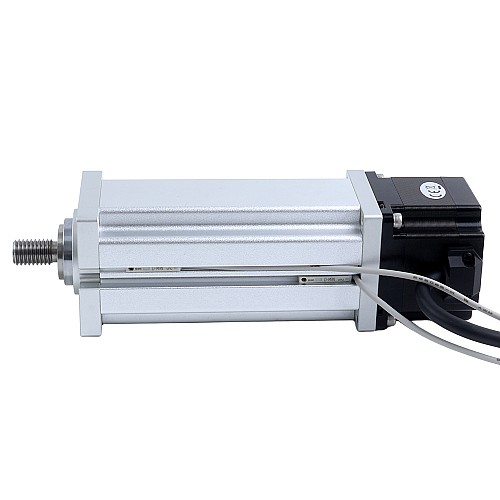 Nema 23 Ball Screw Electric Cylinder 3.0A Stroke 75mm 0.8Nm(113.29oz.in) Lead 10mm(0.393701") with Magnetic Switch - LCB23S18B1L30-75D | StepperOnline CA