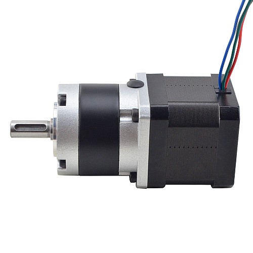 Nema 17 Stepper Motor L=39mm Gear Ratio 10:1 MG Series Planetary Gearbox - 17HS15-1584S-MG10 | StepperOnline CA Nema 17 Stepper Motor L=39mm Gear Ratio 10:1 MG Series Planetary Gearbox - 17HS15-1584S-MG10 | StepperOnline CA