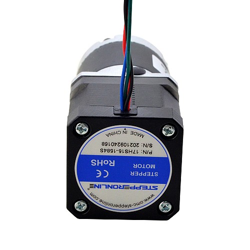 Nema 17 Stepper Motor L=39mm Gear Ratio 100:1 MG Series Planetary Gearbox - 17HS15-1584S-MG100 | StepperOnline CA Nema 17 Stepper Motor L=39mm Gear Ratio 100:1 MG Series Planetary Gearbox - 17HS15-1584S-MG100 | StepperOnline CA