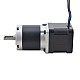 Nema 17 Stepper Motor L=39mm Gear Ratio 20:1 MG Series Planetary Gearbox - 17HS15-1584S-MG20 | StepperOnline CA