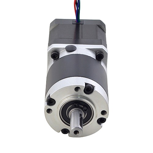 Nema 17 Stepper Motor L=39mm Gear Ratio 20:1 MG Series Planetary Gearbox - 17HS15-1584S-MG20 | StepperOnline CA