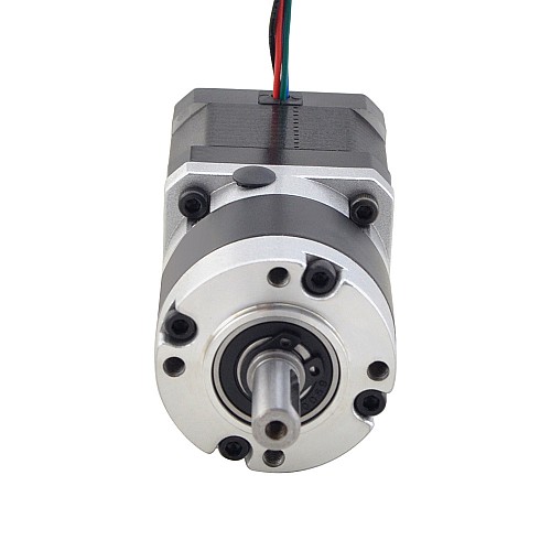 Nema 17 Stepper Motor L=39mm Gear Ratio 10:1 MG Series Planetary Gearbox - 17HS15-1584S-MG10 | StepperOnline CA Nema 17 Stepper Motor L=39mm Gear Ratio 10:1 MG Series Planetary Gearbox - 17HS15-1584S-MG10 | StepperOnline CA