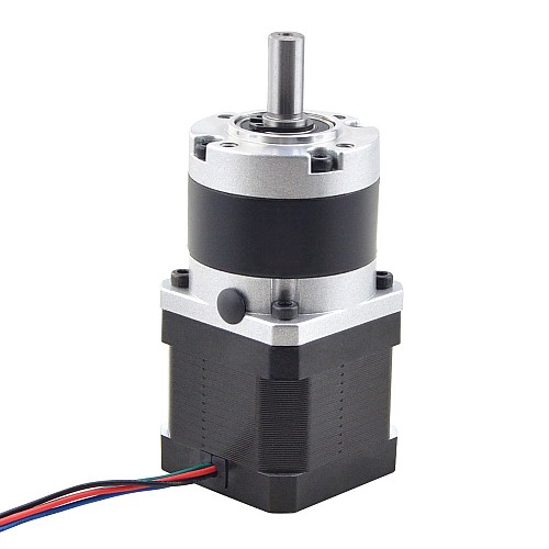 Nema 17 Stepper Motor L=39mm Gear Ratio 10:1 MG Series Planetary Gearbox - 17HS15-1584S-MG10 | StepperOnline CA Nema 17 Stepper Motor L=39mm Gear Ratio 10:1 MG Series Planetary Gearbox - 17HS15-1584S-MG10 | StepperOnline CA