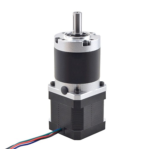 Nema 17 Stepper Motor L=39mm Gear Ratio 50:1 MG Series Planetary Gearbox - 17HS15-1584S-MG50 | StepperOnline CA