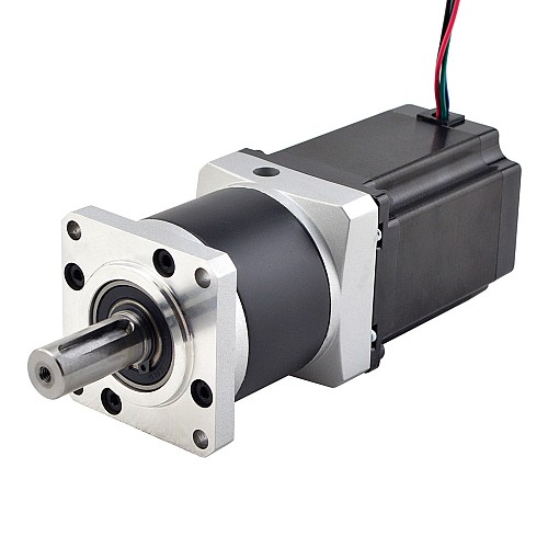 Nema 23 Stepper Motor L=76.5mm Gear Ratio 20:1 MG Series Planetary Gearbox - 23HS30-2904S-MG20 | StepperOnline CA