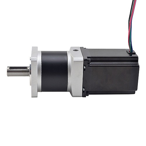 Nema 23 Stepper Motor L=76.5mm Gear Ratio 20:1 MG Series Planetary Gearbox - 23HS30-2904S-MG20 | StepperOnline CA