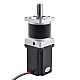 Nema 23 Stepper Motor L=76.5mm Gear Ratio 20:1 MG Series Planetary Gearbox - 23HS30-2904S-MG20 | StepperOnline CA