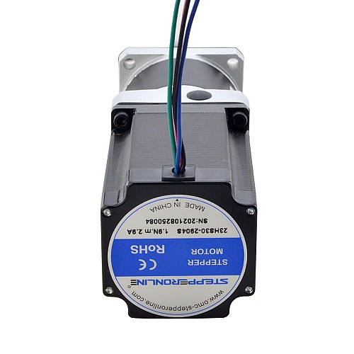 Nema 23 Stepper Motor L=76.5mm Gear Ratio 50:1 MG Series Planetary Gearbox - 23HS30-2904S-MG50 | StepperOnline CA
