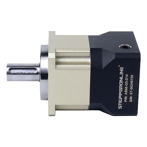 AB Series 60mm 5:1 Helical Planetary Gearbox Backlash 5arcmin for Servo Motors IP65 - AB60-G5-D14 | StepperOnline CA