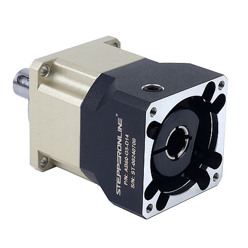 AB Series 60mm 5:1 Helical Planetary Gearbox Backlash 5arcmin for Servo Motors IP65 - AB60-G5-D14 | StepperOnline CA