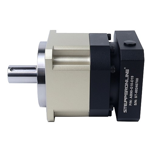 AB Series 90mm 10:1 Helical Planetary Gearbox Backlash 5arcmin for Servo Motors IP65 - AB90-G10-D19 | StepperOnline CA