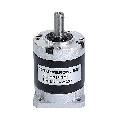 MG Series Planetary Gearbox Gear Ratio 20:1 Backlash 30arc-min for Nema 17 Stepper Motor - MG17-G20 | StepperOnline CA