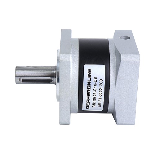 MG Series Planetary Gearbox Gear Ratio 10:1 Backlash 30arc-min for 8mm Shaft Nema 23 Stepper Motor - MG23-G10-D8 | StepperOnline CA