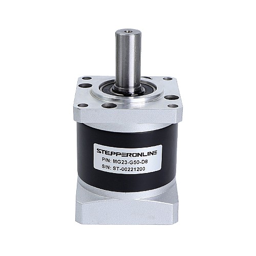 MG Series Planetary Gearbox Gear Ratio 50:1 Backlash 50arc-min for 8mm Shaft Nema 23 Stepper Motor - MG23-G50-D8 | StepperOnline CA