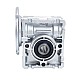 MRVR025 Worm Drive Gearbox 50:1 Ratio Φ9mm Input Shaft with 56B14 Motor Input Flange - MRVR025BB3-G50-D9 | StepperOnline CA