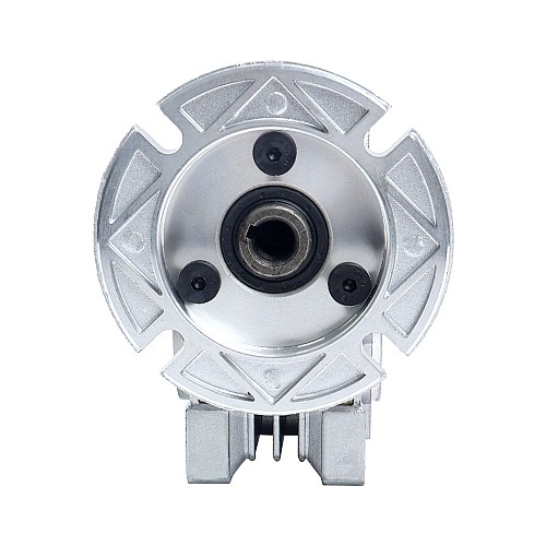 MRVR025 Worm Drive Gearbox 50:1 Ratio Φ9mm Input Shaft with 56B14 Motor Input Flange - MRVR025BB3-G50-D9 | StepperOnline CA