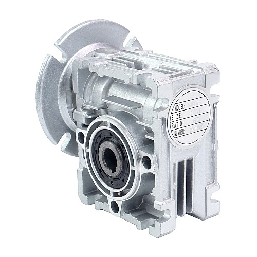 MRVR025 Worm Drive Gearbox 50:1 Ratio Φ9mm Input Shaft with 56B14 Motor Input Flange - MRVR025BB3-G50-D9 | StepperOnline CA