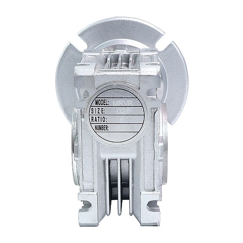 MRVR025 Worm Drive Gearbox 50:1 Ratio Φ9mm Input Shaft with 56B14 Motor Input Flange - MRVR025BB3-G50-D9 | StepperOnline CA