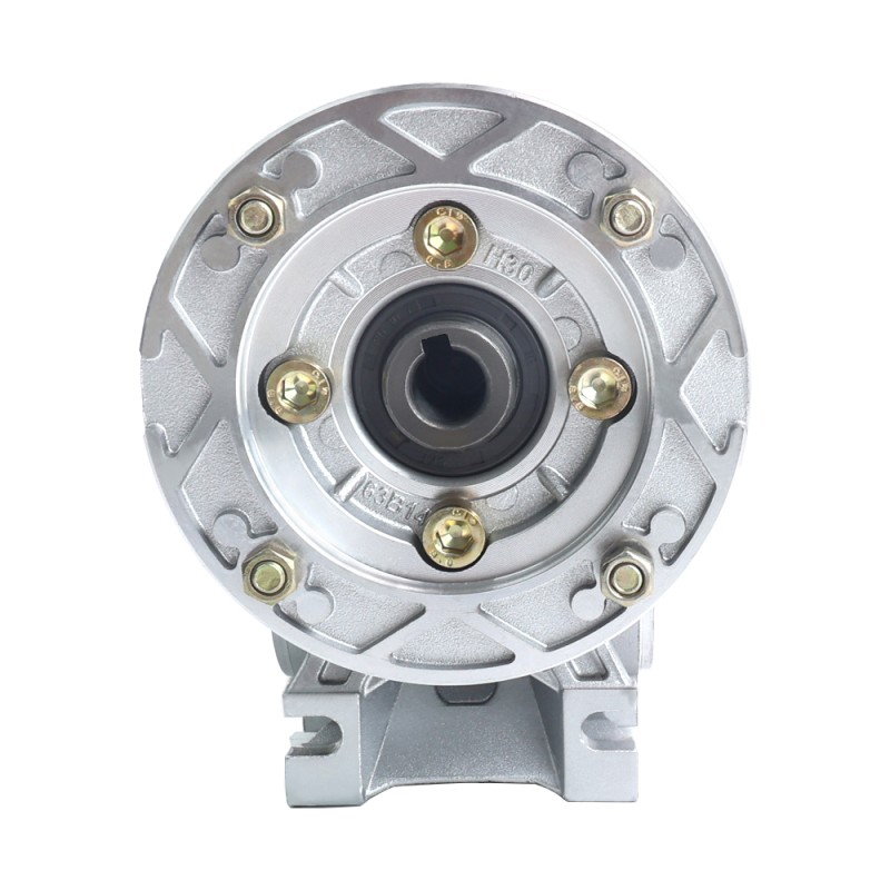 MRVR030 Worm Drive Gearbox 80:1 Ratio Φ11mm Input Shaft with 63B5 Motor Input Flange - MRVR030CB3-G80-D11 | StepperOnline CA