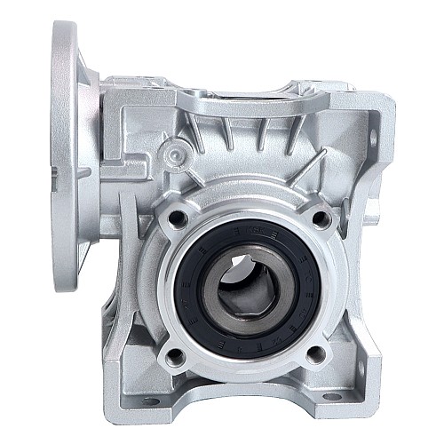 MRVR050 Worm Drive Gearbox 10:1 Ratio Φ14mm Input Shaft with 71B14 Motor Input Flange - MRVR050FB3-G10-D14 | StepperOnline CA