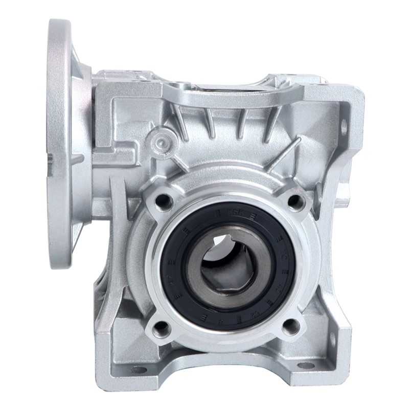 MRVR050 Worm Drive Gearbox 20:1 Ratio Φ14mm Input Shaft with 71B5 Motor Input Flange - MRVR050EB3-G20-D14 | StepperOnline CA
