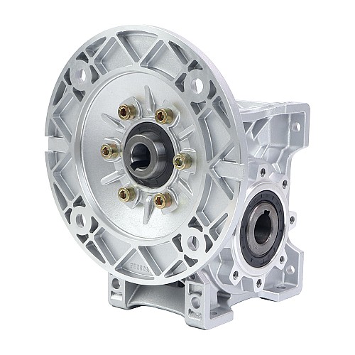 MRVR063 Worm Drive Gearbox 10:1 Ratio Φ14mm Input Shaft with 71B5 Motor Input Flange - MRVR063EB3-G10-D14 | StepperOnline CA MRVR063 Worm Drive Gearbox 10:1 Ratio Φ14mm Input Shaft with 71B5 Motor Input Flange - MRVR063EB3-G10-D14 | StepperOnline CA