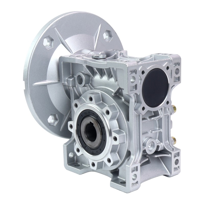 MRVR063 Worm Drive Gearbox 100:1 Ratio Φ14mm Input Shaft with 71B5 Motor Input Flange - MRVR063EB3-G100-D14 | StepperOnline CA