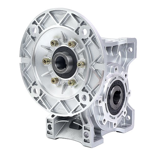MRVR075 Worm Drive Gearbox 15:1 Ratio Φ24mm Input Shaft with 90B5 Motor Input Flange - MRVR075IB3-G15-D24 | StepperOnline CA MRVR075 Worm Drive Gearbox 15:1 Ratio Φ24mm Input Shaft with 90B5 Motor Input Flange - MRVR075IB3-G15-D24 | StepperOnline CA