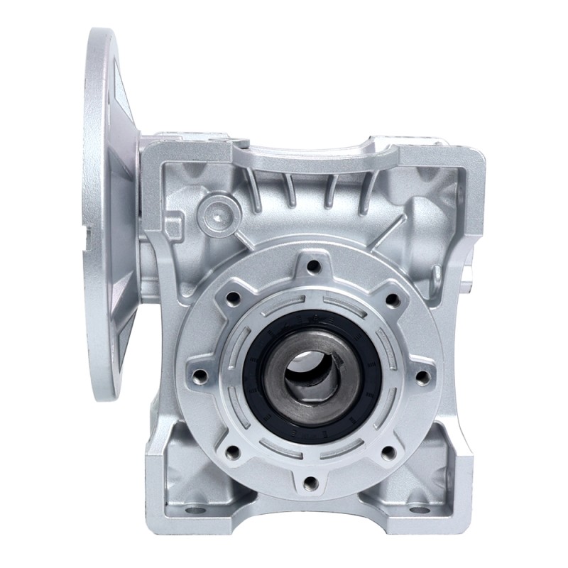 MRVR075 Worm Drive Gearbox 100:1 Ratio Φ19mm Input Shaft with 80B14 Motor Input Flange - MRVR075HB3-G100-D19 | StepperOnline CA