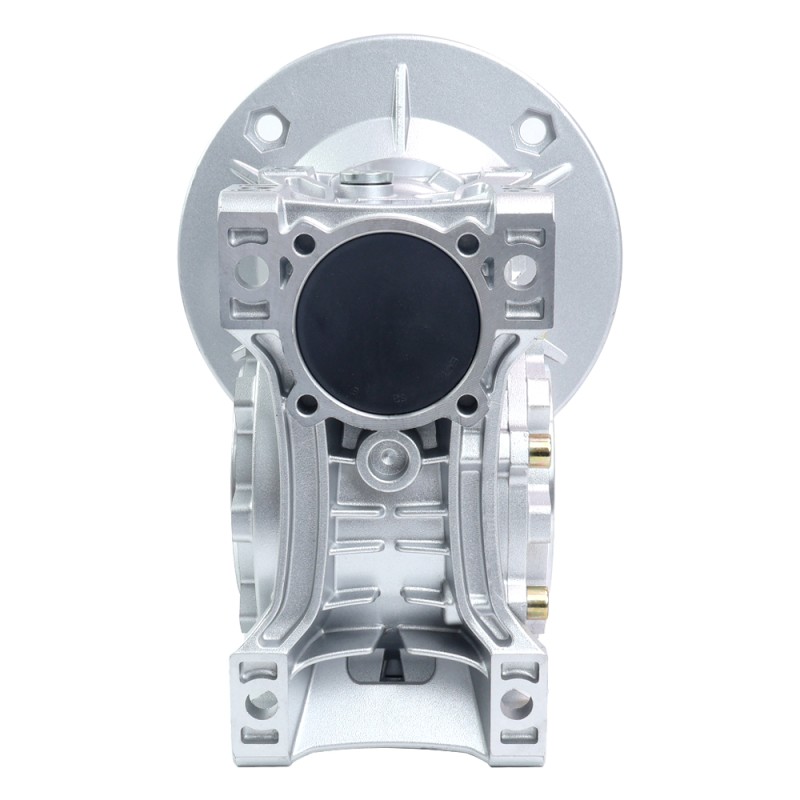 MRVR075 Worm Drive Gearbox 100:1 Ratio Φ19mm Input Shaft with 80B14 Motor Input Flange - MRVR075HB3-G100-D19 | StepperOnline CA