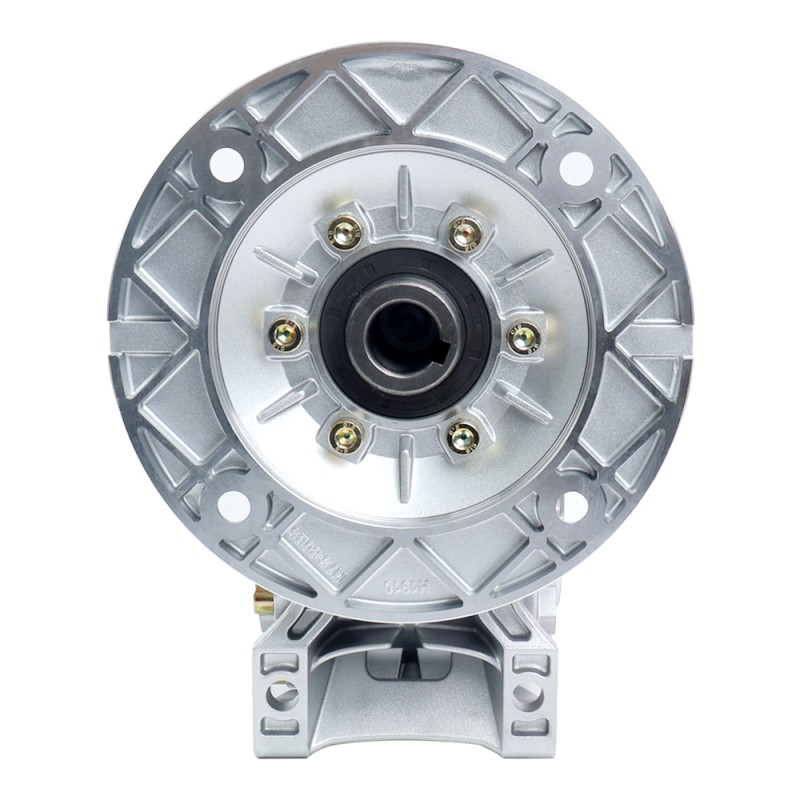 MRVR075 Worm Drive Gearbox 100:1 Ratio Φ19mm Input Shaft with 80B14 Motor Input Flange - MRVR075HB3-G100-D19 | StepperOnline CA