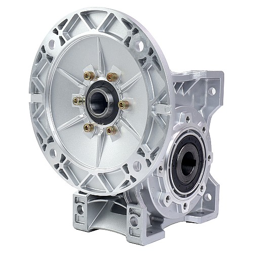 MRVR090 Worm Drive Gearbox 10:1 Ratio Φ28mm Input Shaft with 100/112B5 Motor Input Flange - MRVR090KB3-G10-D28 | StepperOnline CA MRVR090 Worm Drive Gearbox 10:1 Ratio Φ28mm Input Shaft with 100/112B5 Motor Input Flange - MRVR090KB3-G10-D28 | StepperOnline CA